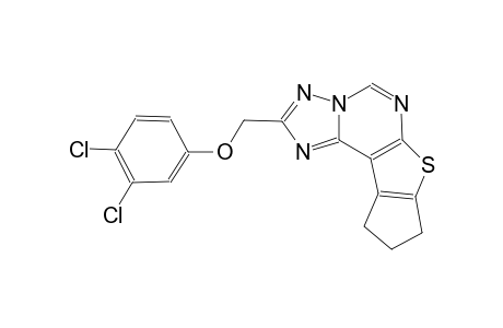 2-[(3,4-dichlorophenoxy)methyl]-9,10-dihydro-8H-cyclopenta[4,5]thieno[3,2-e][1,2,4]triazolo[1,5-c]pyrimidine