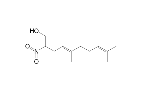 (E)-5,9-Dimethyl-2-nitrodeca-4,8-dien-1-ol