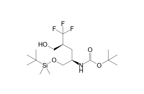 (2S,4R)-4-[N-(1,1-Dimethyl)ethoxycarbonylamino]-5-tert-butyldimethylsilyloxy-2-trifluoromethylpentanol