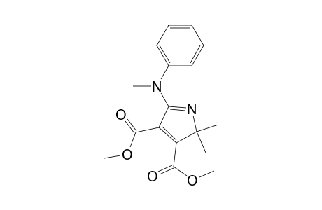 2H-Pyrrole-3,4-dicarboxylic acid, 2,2-dimethyl-5-(methylphenylamino)-, dimethyl ester