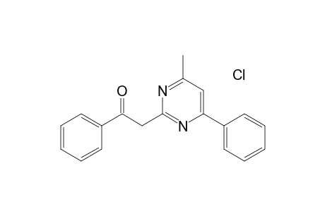 4-Methyl-6-phenyl-2-phenacyl-pyrimidin-hydrochloride