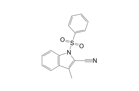1-Phenylsulfonyl-3-methyl-2-cyanoindole