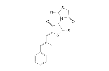 (Z)-3-(2-IMINO-4-OXATHIAZOILDIN-3-YL)-5-[(2E)-2-METHYL-3-PHENYLPROPENYLIDENE]-2-THIOXOTHIAZOLIDIN-4-ONE