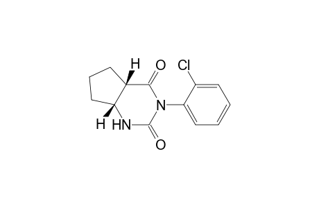 1H-Cyclopentapyrimidine-2,4(3H,4aH)-dione, 3-(2-chlorophenyl)tetrahydro-, cis-