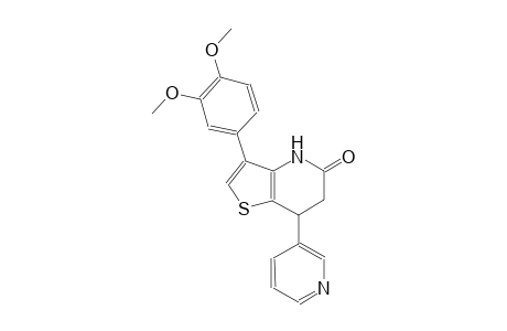 thieno[3,2-b]pyridin-5(4H)-one, 3-(3,4-dimethoxyphenyl)-6,7-dihydro-7-(3-pyridinyl)-