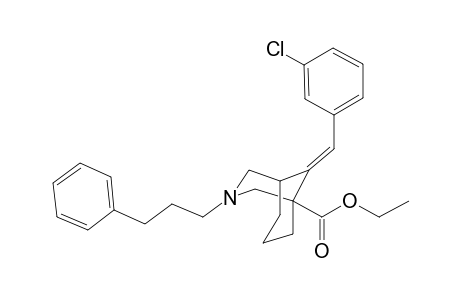 Ethyl (E)-9-(3-Chlorobenzylidene)-3-(3-phenylpropyl)-3-azabicyclo[3.3.1]nonane-1-carboxylate