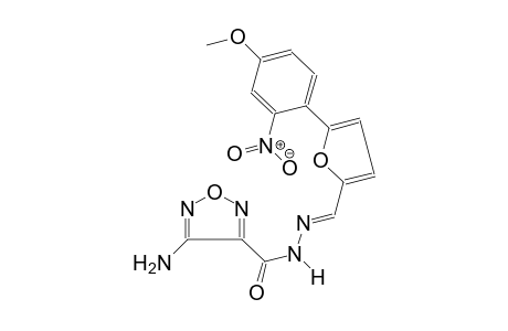 4-amino-N'-{(E)-[5-(4-methoxy-2-nitrophenyl)-2-furyl]methylidene}-1,2,5-oxadiazole-3-carbohydrazide