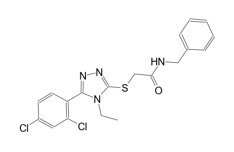 N-benzyl-2-{[5-(2,4-dichlorophenyl)-4-ethyl-4H-1,2,4-triazol-3-yl]sulfanyl}acetamide