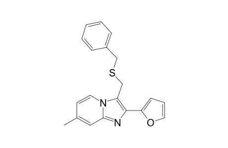 3-[(benzylthio)methyl]-2-(2-furyl)-7-methyl-imidazo[1,2-a]pyridine