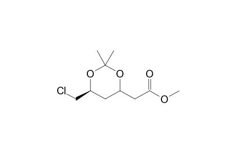 Methyl 2-((6S)-6-(chloromethyl)-2,2-dimethyl-1,3-dioxan-4-yl) acetate