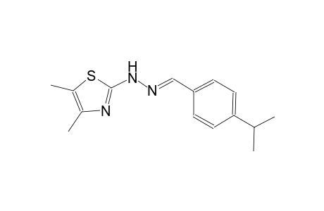 4-isopropylbenzaldehyde (4,5-dimethyl-1,3-thiazol-2-yl)hydrazone