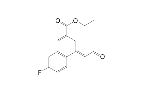 (E)-ethyl 4-(4-fluorophenyl)-2-methylene-6-oxohex-4-enoate