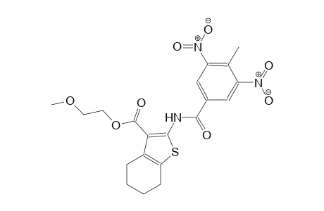 2-methoxyethyl 2-[(4-methyl-3,5-dinitrobenzoyl)amino]-4,5,6,7-tetrahydro-1-benzothiophene-3-carboxylate
