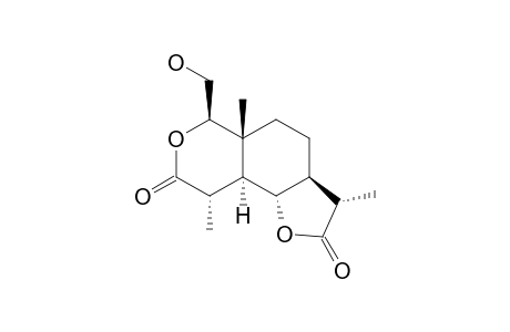 (3S,3aS,5aR,6R,9S,9aS,9bS)-3,5a,9-trimethyl-6-methylol-3,3a,4,5,6,9,9a,9b-octahydropyrano[5,4-g]benzofuran-2,8-quinone