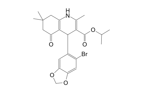 3-quinolinecarboxylic acid, 4-(6-bromo-1,3-benzodioxol-5-yl)-1,4,5,6,7,8-hexahydro-2,7,7-trimethyl-5-oxo-, 1-methylethyl ester