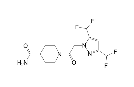 1-{[3,5-bis(difluoromethyl)-1H-pyrazol-1-yl]acetyl}-4-piperidinecarboxamide