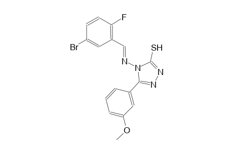 4-{[(E)-(5-bromo-2-fluorophenyl)methylidene]amino}-5-(3-methoxyphenyl)-4H-1,2,4-triazole-3-thiol