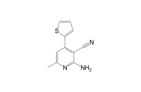 3-Pyridinecarbonitrile, 2-amino-6-methyl-4-(2-thienyl)-