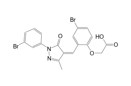 (4-bromo-2-{(Z)-[1-(3-bromophenyl)-3-methyl-5-oxo-1,5-dihydro-4H-pyrazol-4-ylidene]methyl}phenoxy)acetic acid