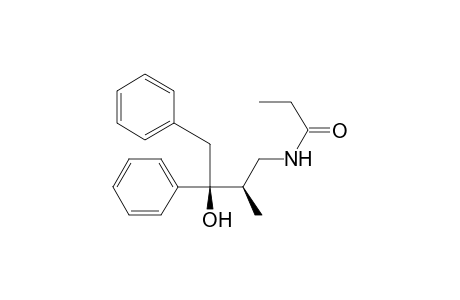 Propanamide, N-(3-hydroxy-2-methyl-3,4-diphenylbutyl)-, [S-(R*,S*)]-