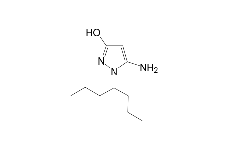 1H-Pyrazol-3-ol, 5-amino-1-(1-propylbutyl)-