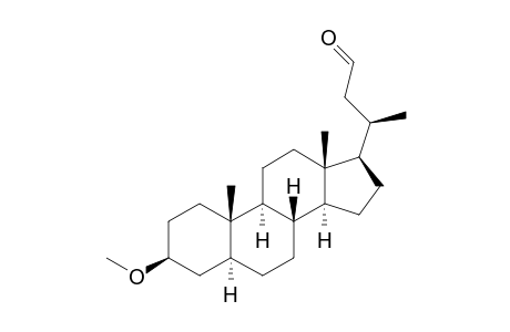 24-Norcholan-23-al, 3-methoxy-, (3.beta.,5.alpha.)-