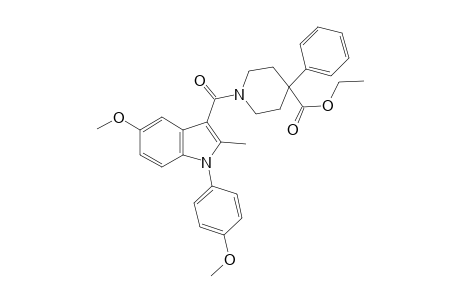Ethyl 1-{[5-methoxy-1-(4-methoxyphenyl)-2-methyl-1H-indol-3-yl]carbonyl}-4-phenylpiperidine-4-carboxylate