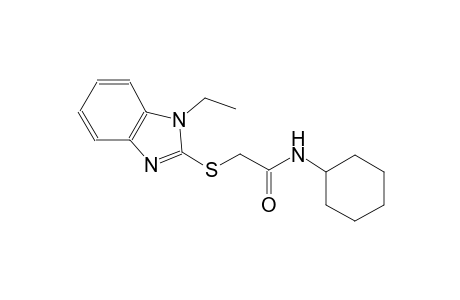 acetamide, N-cyclohexyl-2-[(1-ethyl-1H-benzimidazol-2-yl)thio]-