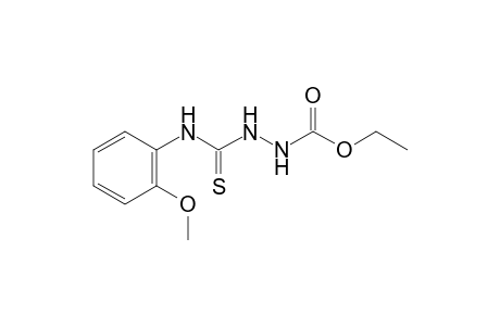 3-(o-methoxyphenylthiocarbamoyl)carbazic acid, ethyl ester