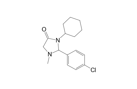 3-Cyclohexyl-1-methyl-2-(4-chlorophenyl)imidazolidin-4-one