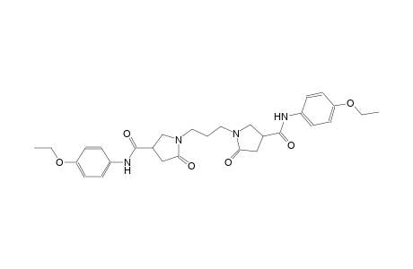 N-(4-ethoxyphenyl)-1-[3-[4-[(4-ethoxyphenyl)carbamoyl]-2-oxopyrrolidin-1-yl]propyl]-5-oxopyrrolidine-3-carboxamide N-(4-ethoxyphenyl)-1-[3-[4-[(4-ethoxyphenyl)carbamoyl]-2-oxo-pyrrolidin-1-yl]propyl]-5-oxo-pyrrolidine-3-carboxamide N-(4-ethoxyphenyl)-1-[3-[4-[[(4-ethoxyphenyl)amino]-oxomethyl]-2-oxo-1-pyrrolidinyl]propyl]-5-oxo-3-pyrrolidinecarboxamide N-(4-ethoxyphenyl)-1-[3-[4-[(4-ethoxyphenyl)carbamoyl]-2-keto-pyrrolidin-1-yl]propyl]-5-keto-pyrrolidine-3-carboxamide