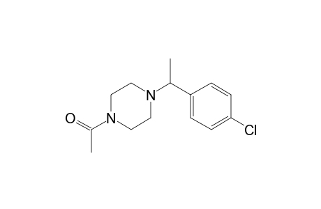 1-[1-(4-Chlorophenyl)ethyl]piperazine, N-acetyl-