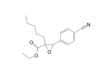 Ethyl 3-(4-cyanophenyl)-2,3-epoxy-2-pentylpropanoate