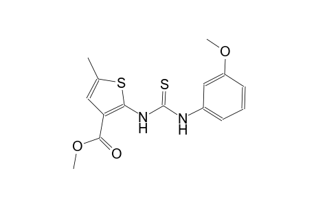 methyl 2-{[(3-methoxyanilino)carbothioyl]amino}-5-methyl-3-thiophenecarboxylate