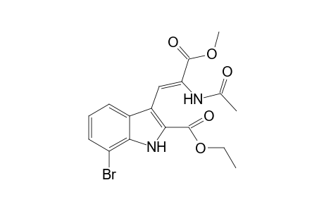 (Z)-N-Acetyl-7-bromo-2-ethoxycarbonyl-5-methoxydehydrotryptophan Methyl ester
