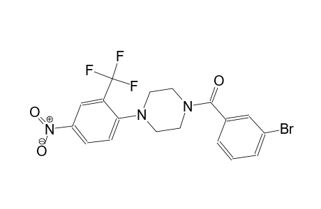 1-(3-bromobenzoyl)-4-[4-nitro-2-(trifluoromethyl)phenyl]piperazine