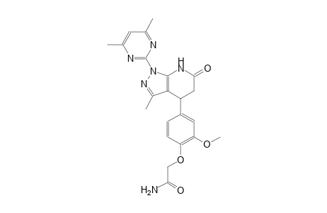 acetamide, 2-[4-[1-(4,6-dimethyl-2-pyrimidinyl)-4,5,6,7-tetrahydro-3-methyl-6-oxo-1H-pyrazolo[3,4-b]pyridin-4-yl]-2-methoxyphenoxy]-