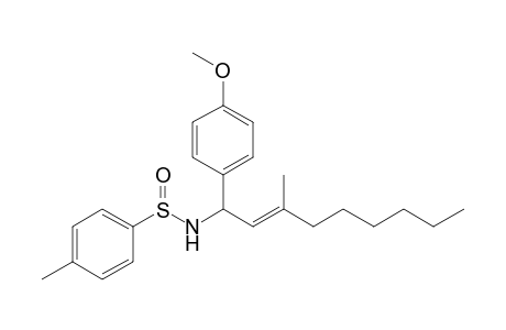 4-Methyl-N-[1'-(4"-methoxyphenyl)-3'-methylnon-2'-enyl]-benzenesulfinamide