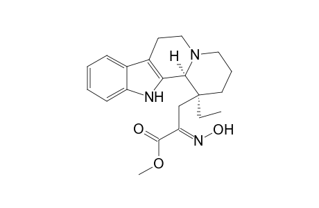 3-((1S,12bS)-1-Ethyl-1,2,3,4,6,7,12,12b-octahydro-indolo[2,3-a]quinolizin-1-yl)-2-hydroxyimino-propionic acid methyl ester