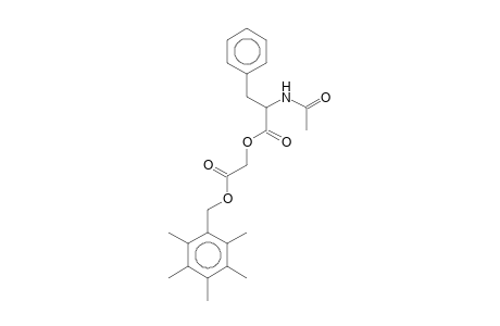 2-Acetylamino-3-phenyl-propionic acid, 2,3,4,5,6-pentamethyl-benzyloxycarbonyl-methyl ester