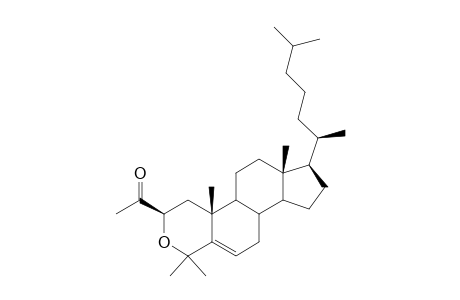 Ethanone, 1-[(2.beta.)-4,4-dimethyl-3-oxacholest-5-en-2-yl]-