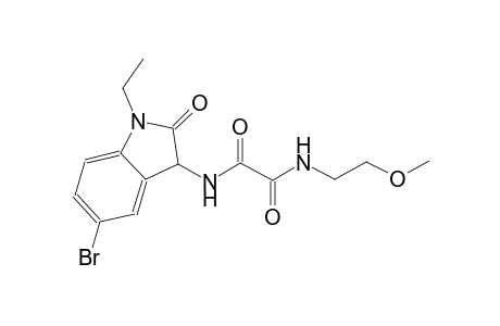 ethanediamide, N~1~-(5-bromo-1-ethyl-2,3-dihydro-2-oxo-1H-indol-3-yl)-N~2~-(2-methoxyethyl)-