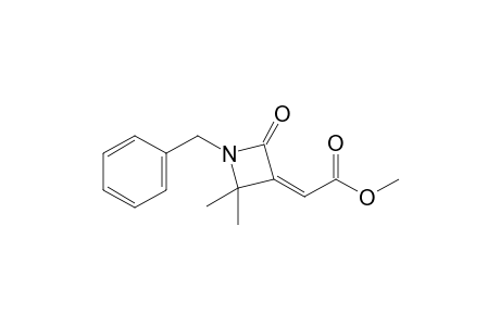 N-Benzyl-3,3-dimethyl-4-(methoxycarbonylmethylene)-2-azacyclobutane-1-one