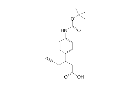 3-[4-[N-(tert-Butyloxycarbonyl)amino]-5-hexenoic acid