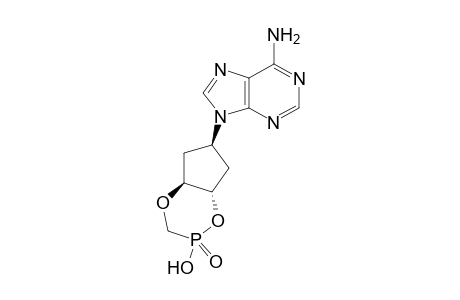 9-[(1'.beta.,3'a.alpha.,4'.beta.)-4'-(Dihydroxyphosphorylmethoxy)-3'-hydroxycyclopentyl}adenine 3',4'-cyclic acid ester