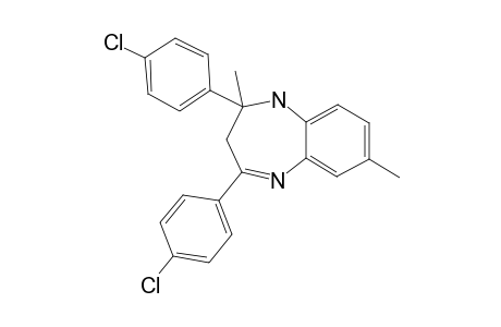 2,3-BIS-(4-CHLOROPHENYL)-2,3-DIHYDRO-2,7-DIMETHYL-1H-1,5-BENZODIAZEPINE