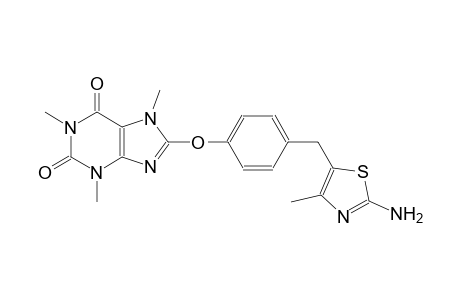 1H-purine-2,6-dione, 8-[4-[(2-amino-4-methyl-5-thiazolyl)methyl]phenoxy]-3,7-dihydro-1,3,7-trimethyl-