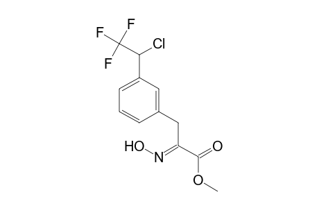 Methyl 3-[3-(1-Chloro-2,2,2-trifluoroethyl)phenyl]-2-(hydroxyimino)propanoate