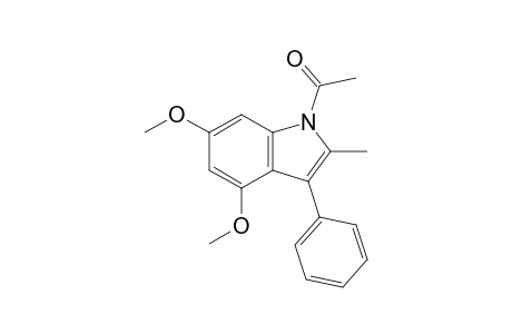 N-Acetyl-4,6-dimethoxy-2-methyl-3-phenylindole