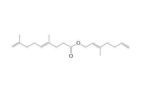 (E)-3-Methyl-2,6-heptadienyl (E)-4,8-dimethyl-4,8-nonadienoate